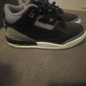 Kids Jordan’s Black and Gray Sneakers